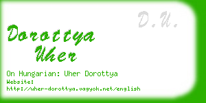 dorottya uher business card